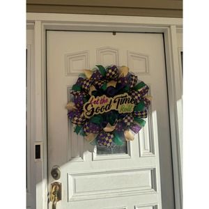 mardi gras mesh ribbon